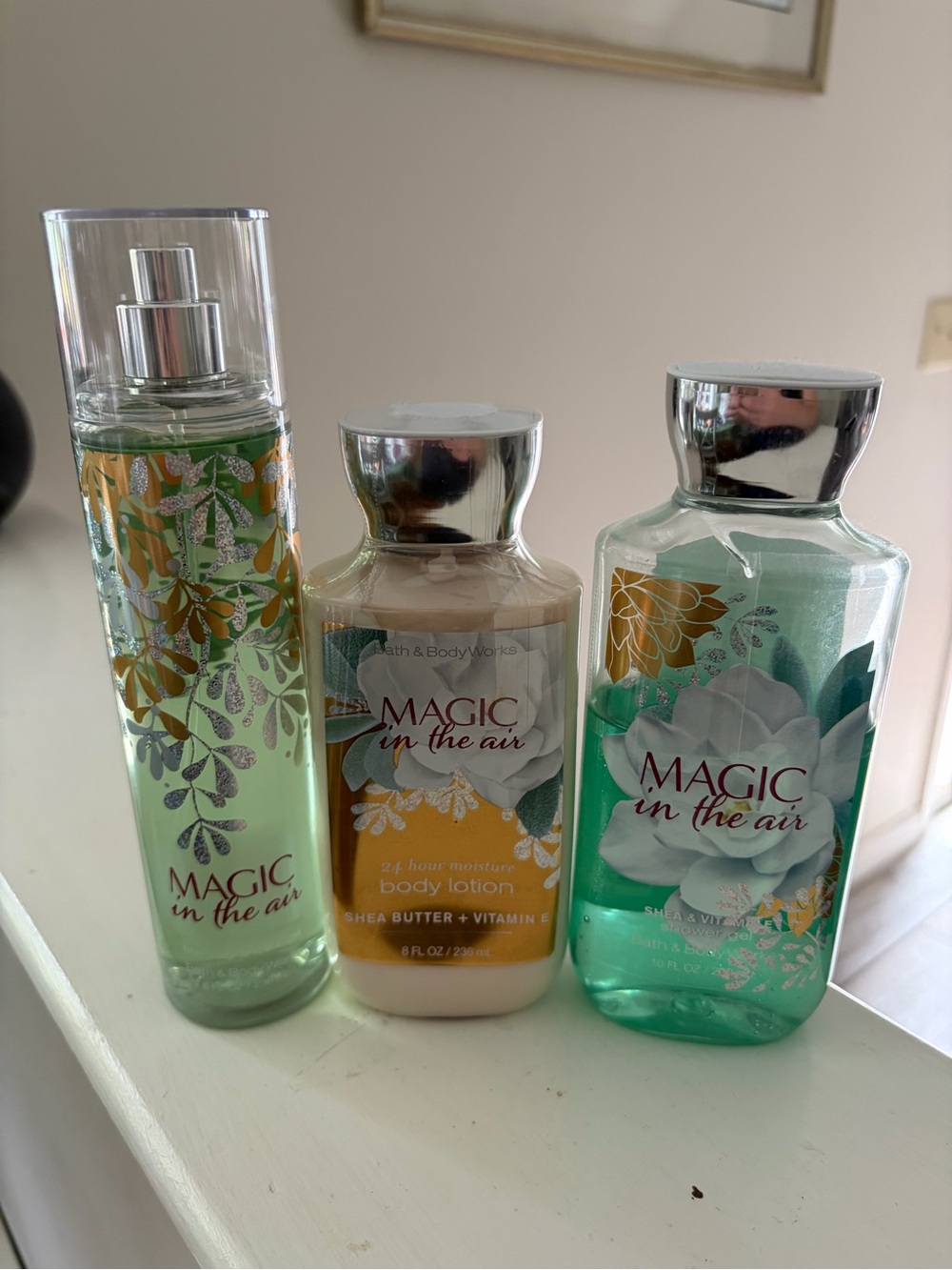 Bath & Body Works Magic In The Air 3 Pc Set Mist Lotion Shower Gel